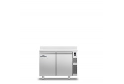 Kühltisch pos., 2 Türen, Zentralkühlung, ohne Arbeitsplatte 1090x680x810
